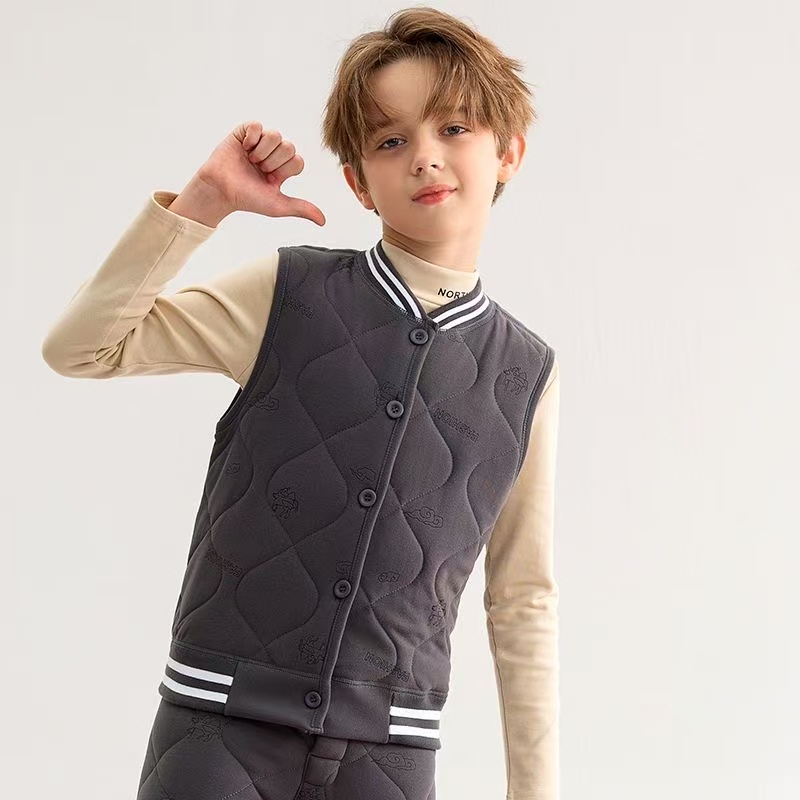 儿童保暖马甲秋冬加厚加绒内穿校服神器内胆宝宝棉背心中大童坎肩