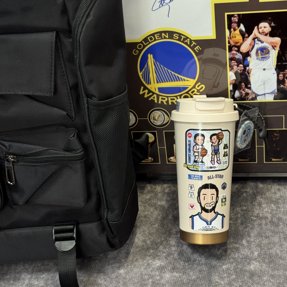 库里欧文篮球勇士杯子ins高颜值保温杯带盖随身杯吸管杯简约实用