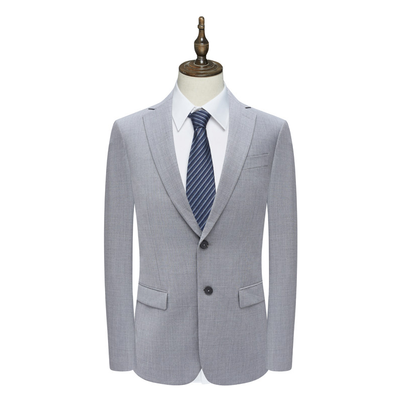 B1622鸟男式春秋西服 两粒扣后中开衩商务西装 226013