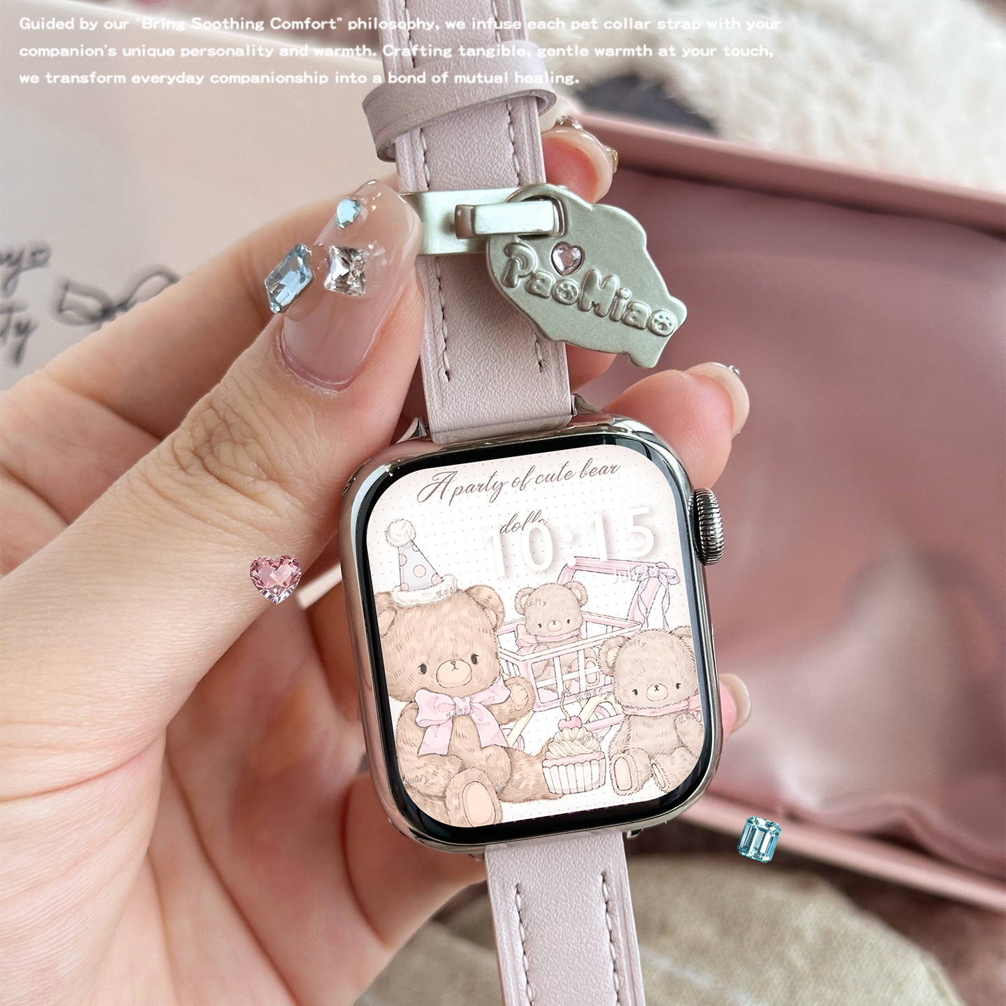 【头层牛皮】适用于applewatchs11表带苹果手表s10/9/8夏天透气皮带