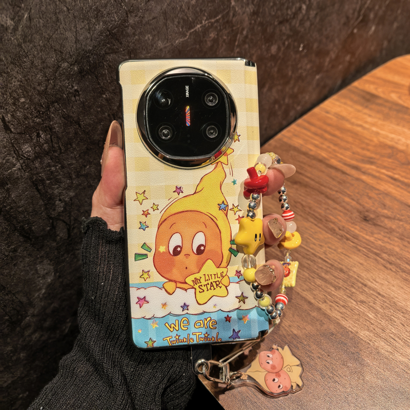 趣味可爱星星人插画适用华为matex6折叠屏手机壳matex5中轴保护套