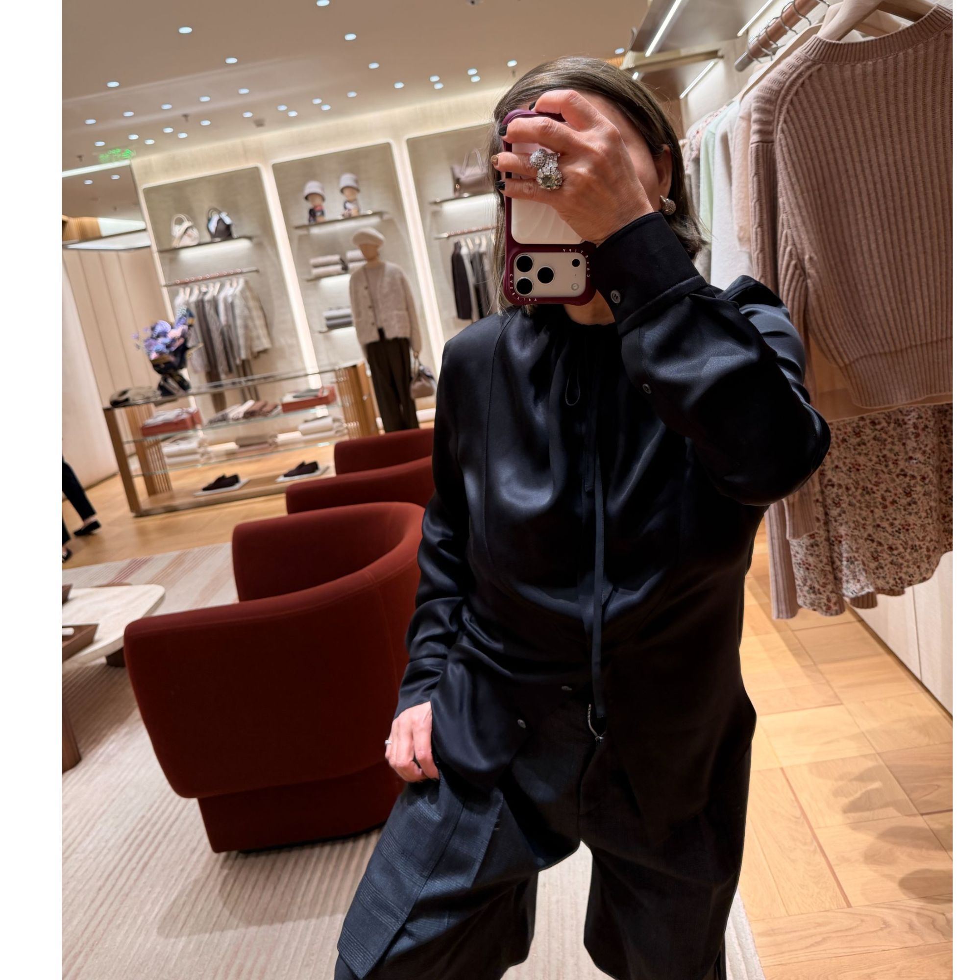 COCOLINDA| 歌剧信札【桑蚕丝】19姆米小领口松紧低调飘带衬衫K3827