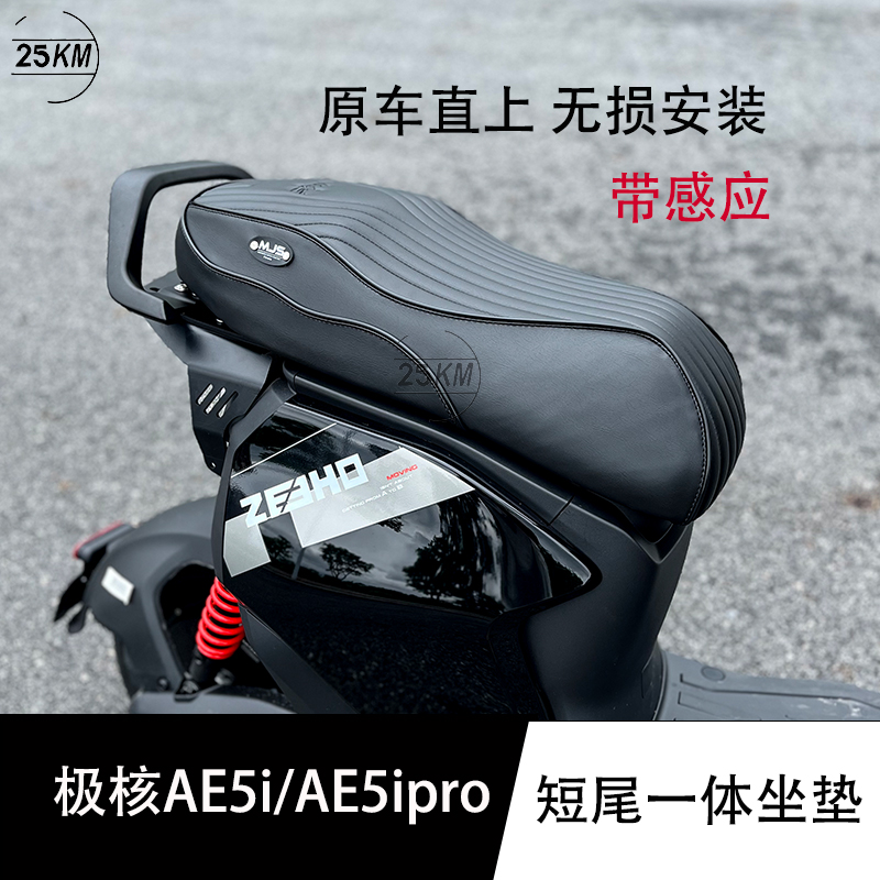 适用极核ae5i短款一体座极核电动车ae5iPro短款双人座椅改装配件