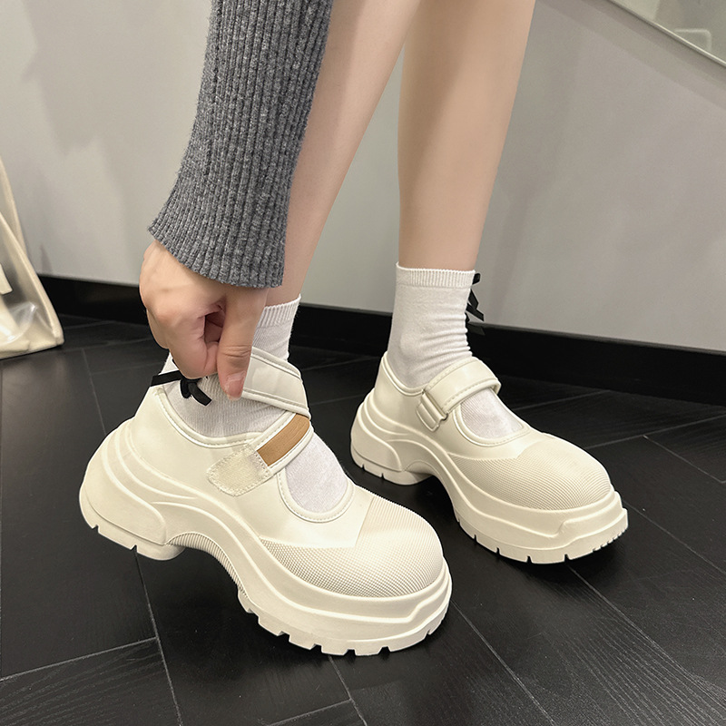 法式玛丽珍女鞋2023新款夏季女鞋晚晚鞋松糕单鞋厚底乐福鞋女