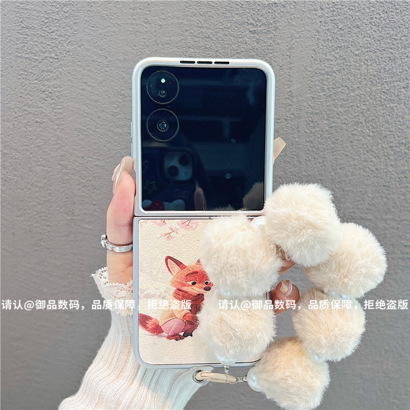 （小米mixflip系列）金属折叠皮纹适用小米mixflip/mixflip2手机壳