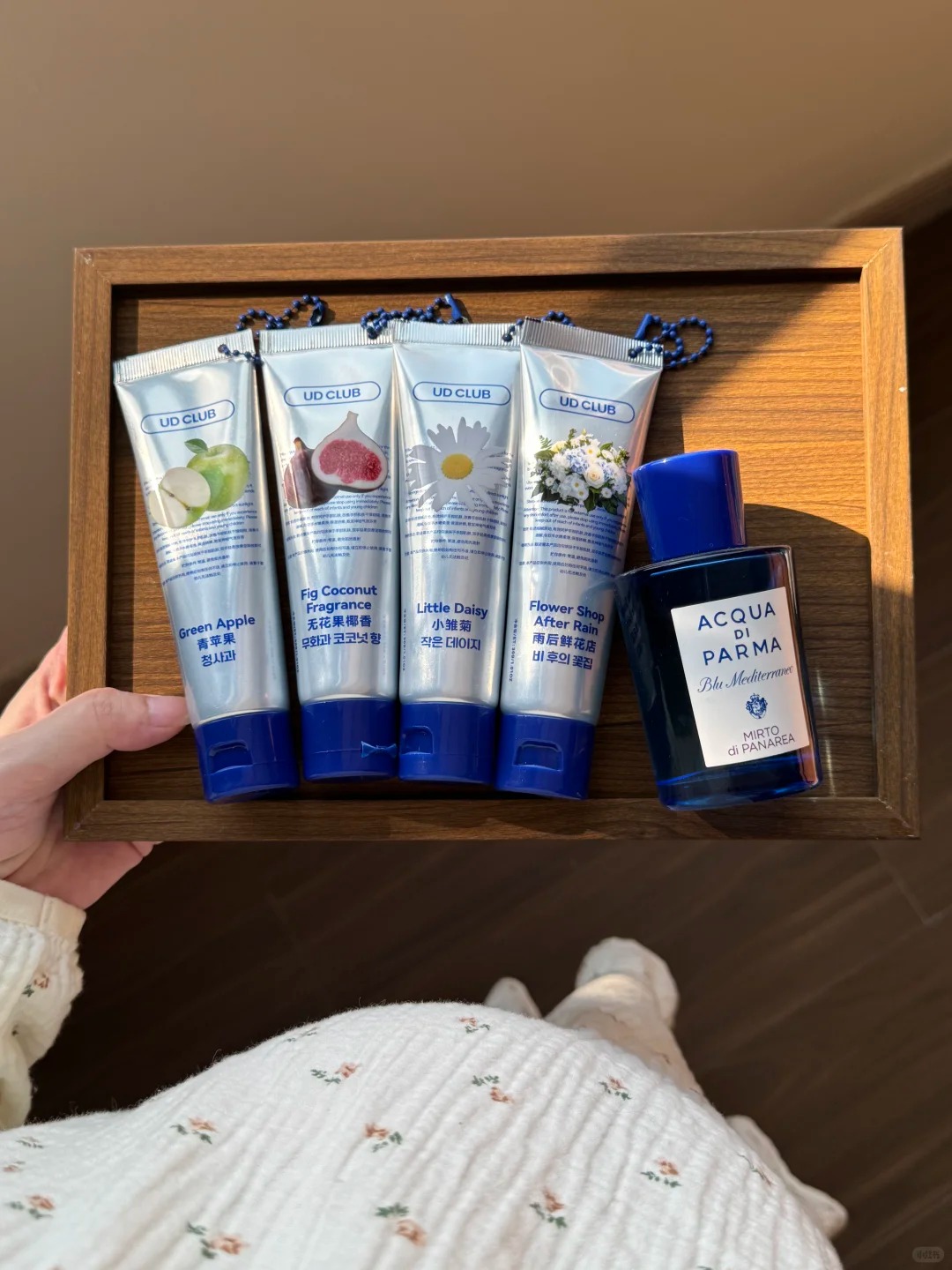 韩国首尔青苹果护手霜无花果小雏菊香氛香水补水滋润护手甲精华霜