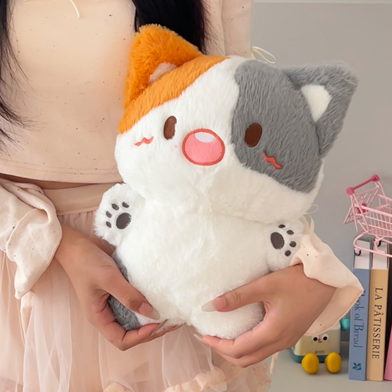 可爱三花猫咪玩偶毛绒玩具女生睡觉床上抱枕公仔娃娃男友生日礼物