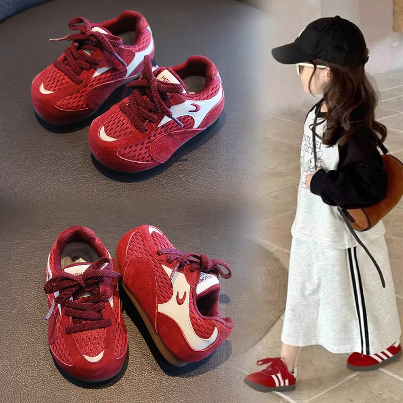 ABC 韩版儿童运动鞋春秋女童德训鞋轻便透气男童休闲鞋宝宝童鞋潮