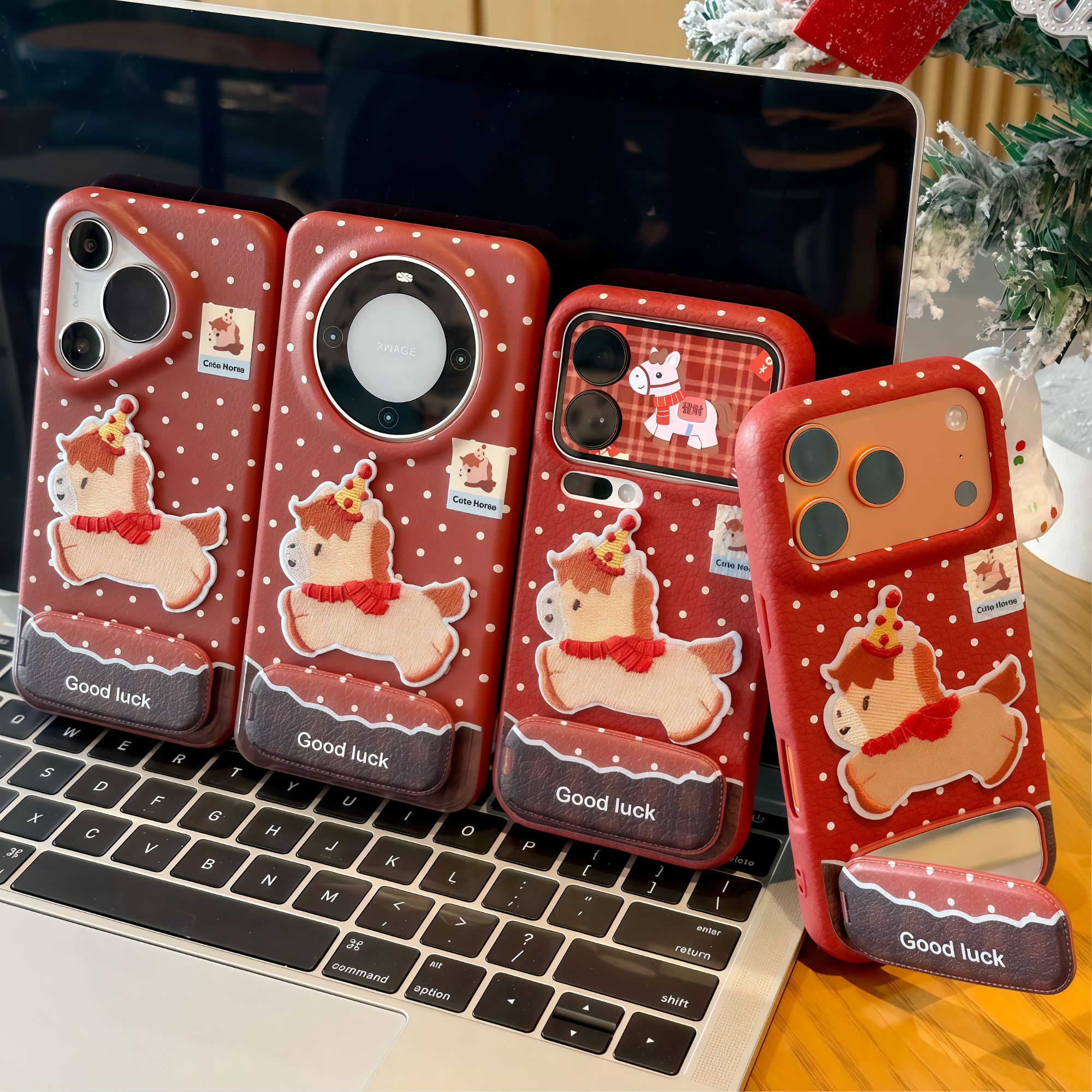 BANCA围巾小马支架适用苹果17/16手机壳华为vivoppo小米15/14/13