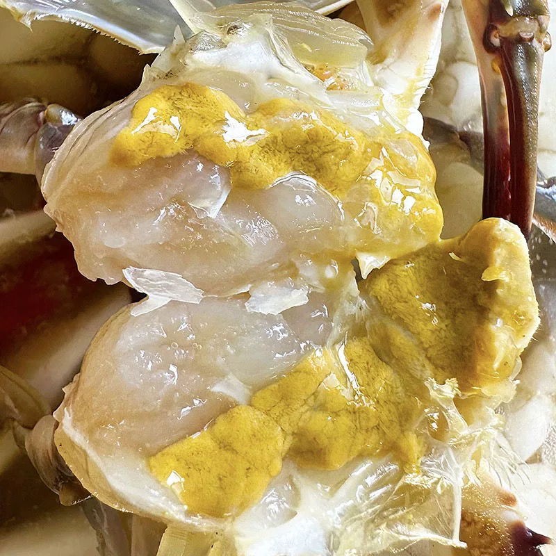 腌制三角呛蟹肉嫩鲜美3斤/4斤每斤6个左右小