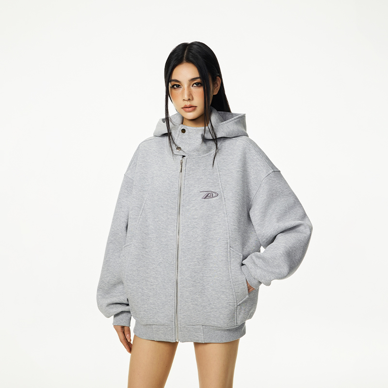 【Achock官方店】空气层连帽卫衣外套潮牌简约情侣拉链开衫上衣男