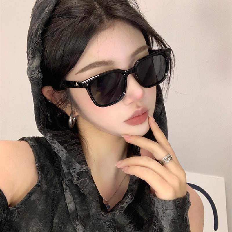 2025新gm墨镜女高级感ins网红方框圆脸显脸小街拍防紫外线太阳镜