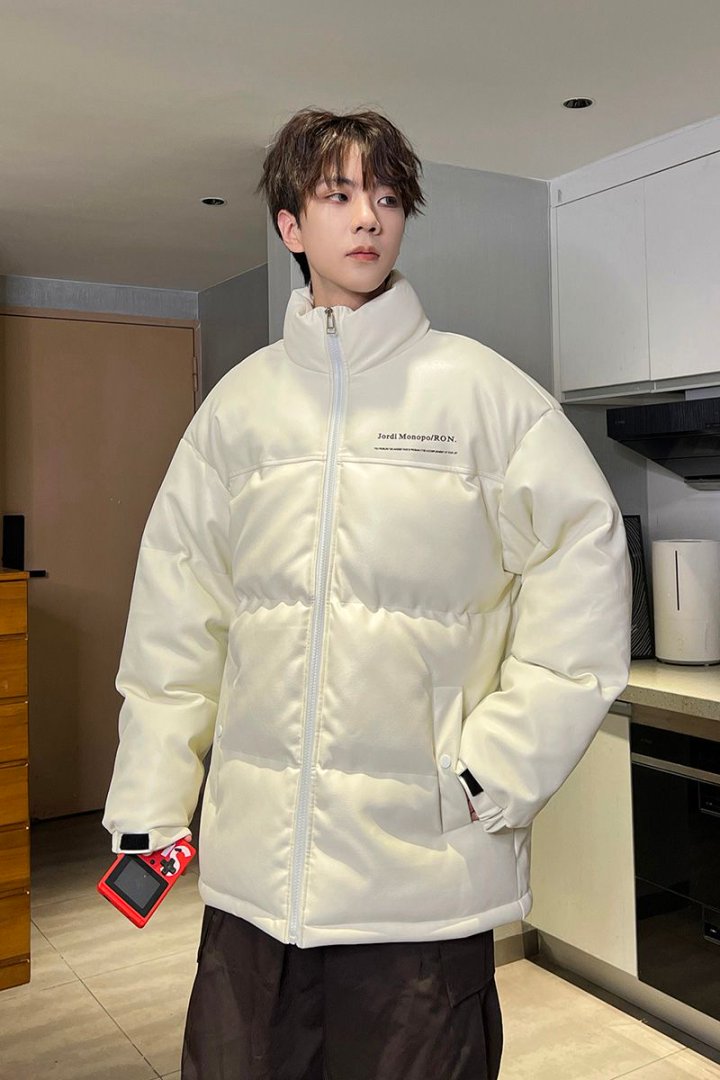 款冬季棉衣棉服棉袄穿搭保暖大码220斤皮质男士加厚加绒面包服