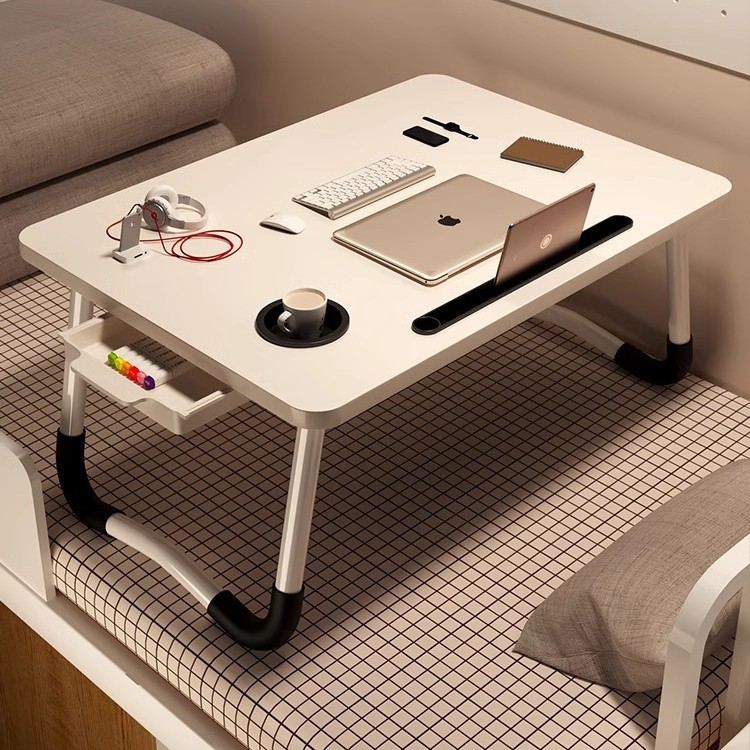 床上小桌子可折叠电脑桌家用卧室飘窗书桌宿舍学生寝室懒人学习桌