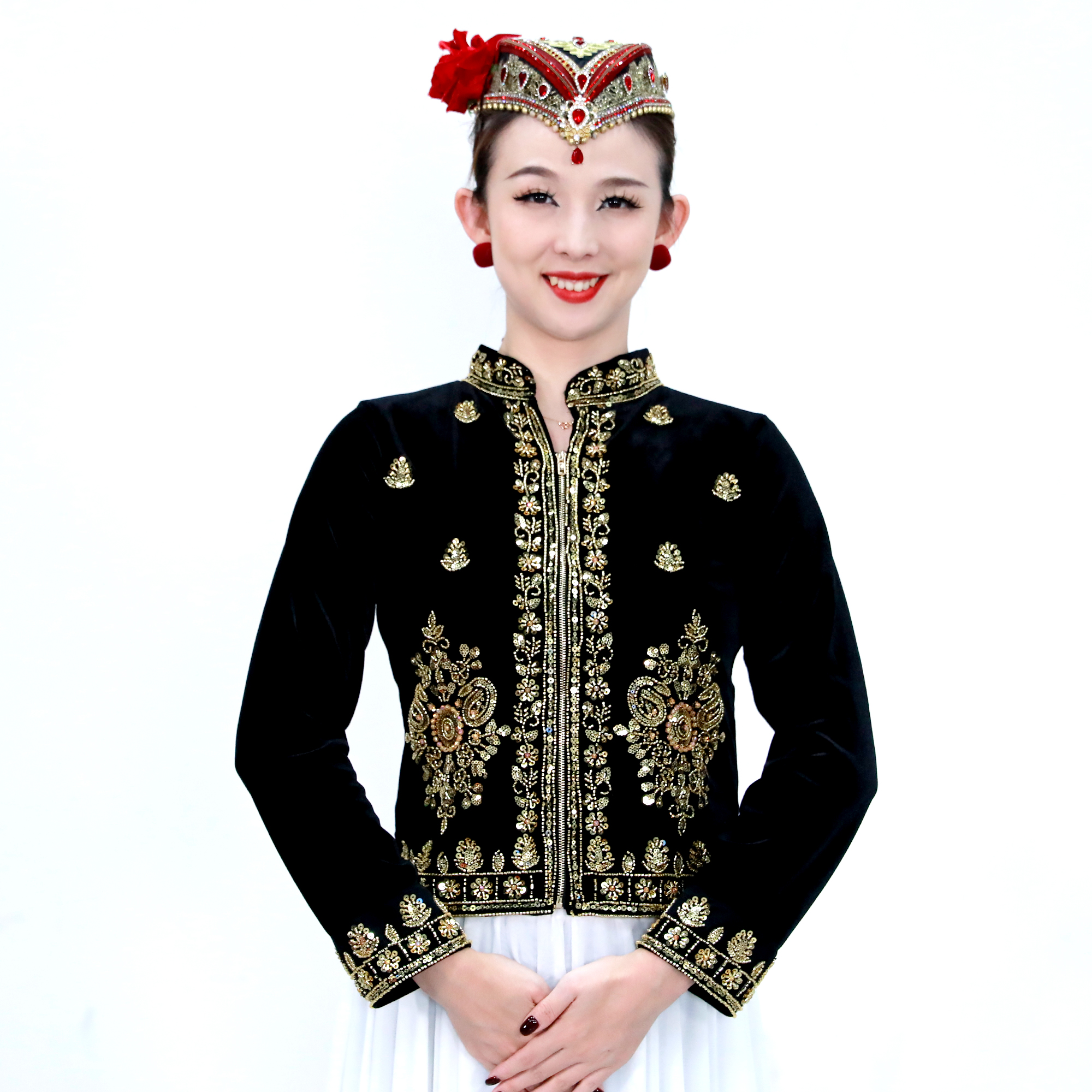 【夏一雯专属】E25Q90依曼之舞异域风情上衣新疆舞蹈服装气质外套