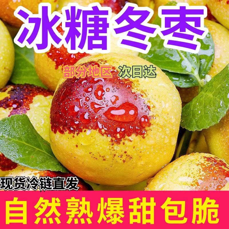 【双11福利补贴专属100单】山东正宗现摘脆甜沾化冰糖冬枣当季水果