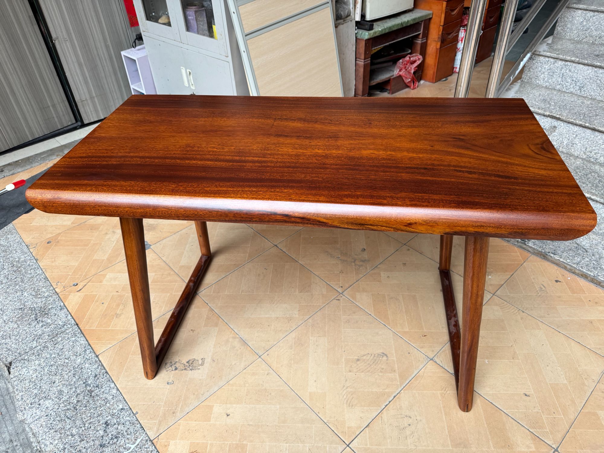 进口巴西黄檀木大板新中式实用书桌阳台桌茶桌写字桌禅意客厅方桌