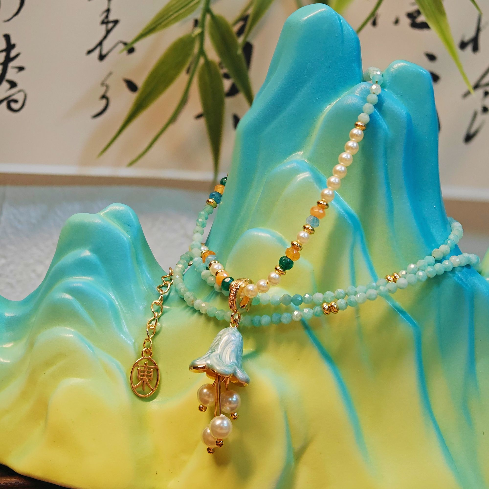 非遗手工艺铃兰花珐琅饰品