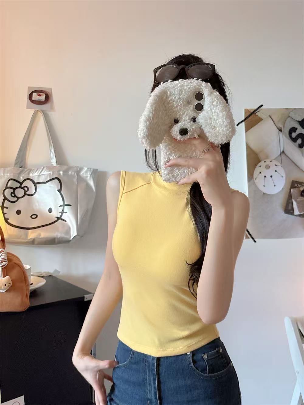 1号ZZ2025新款辣妹白色ins吊带背心打底上衣宽性感舒适内搭背心