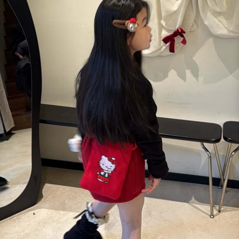 2026新款儿童可爱斜挎包卡通猫咪新年红包小女孩过年压岁钱单肩包