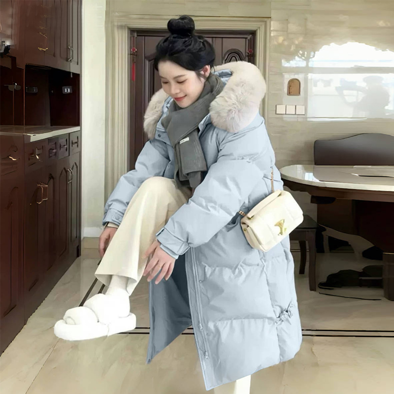 2025年冬季新款超好看中长款棉服女韩系加厚棉袄爆款棉衣时尚外套