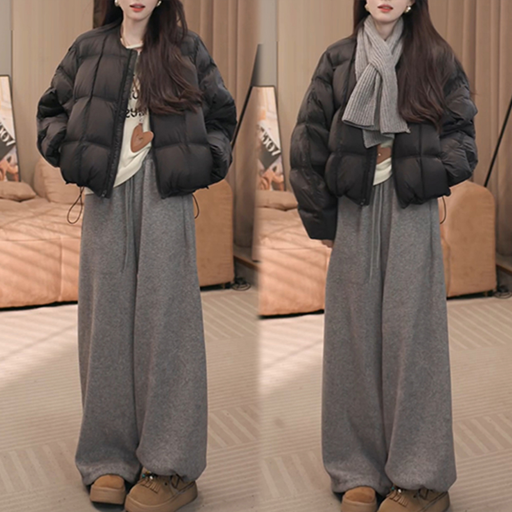 2025慵懒风秋季长袖上衣冬季搭休闲裤女款时尚套装时髦潮流秋冬