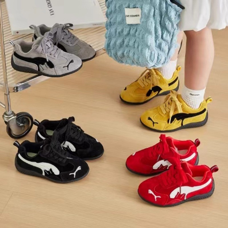 儿童德训鞋韩版女童运动鞋秋季新款男童低帮休闲鞋中大童阿甘板鞋