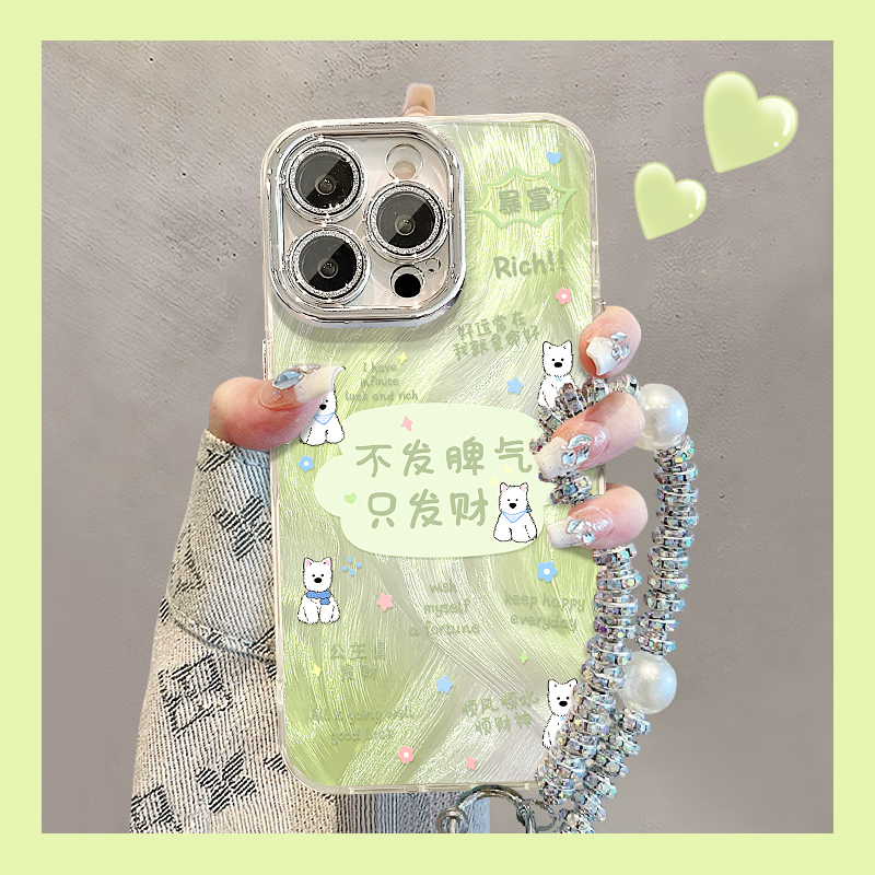 不发脾气适用苹果15华为vivo/oppo小米iPhone16精孔羽纱手机壳