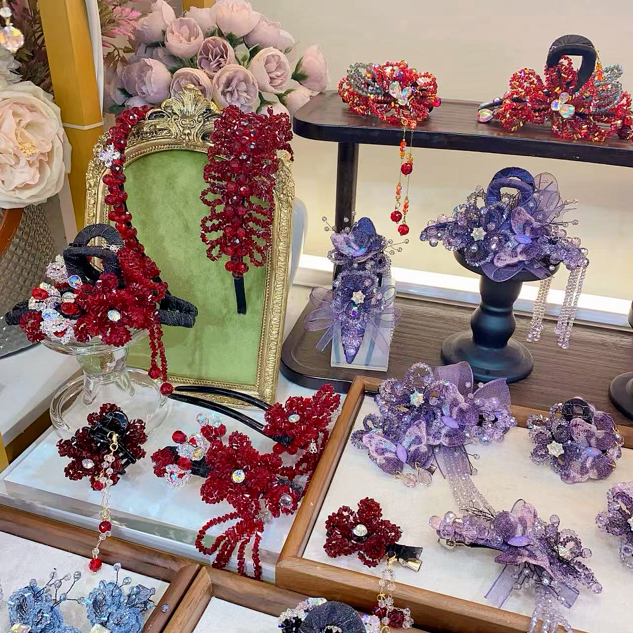 X01-200 新款饰品发夹发箍发圈氛围感抓夹2025新款上班族发饰