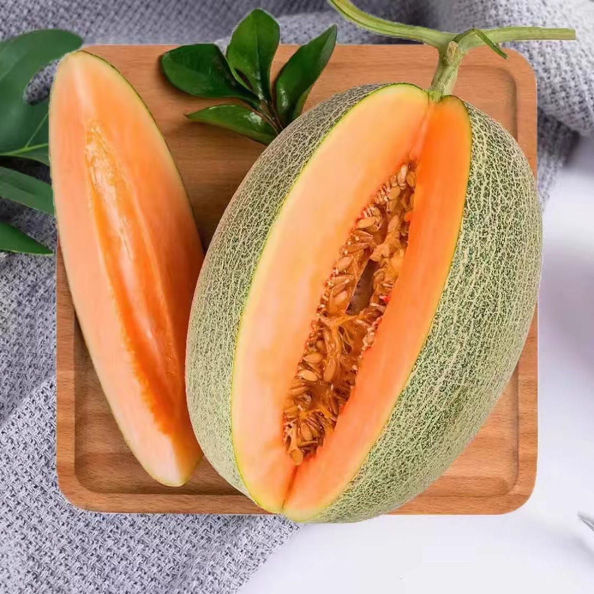 哈密瓜 西周蜜 自然熟 脆甜多汁净重8-9斤  JJ-7