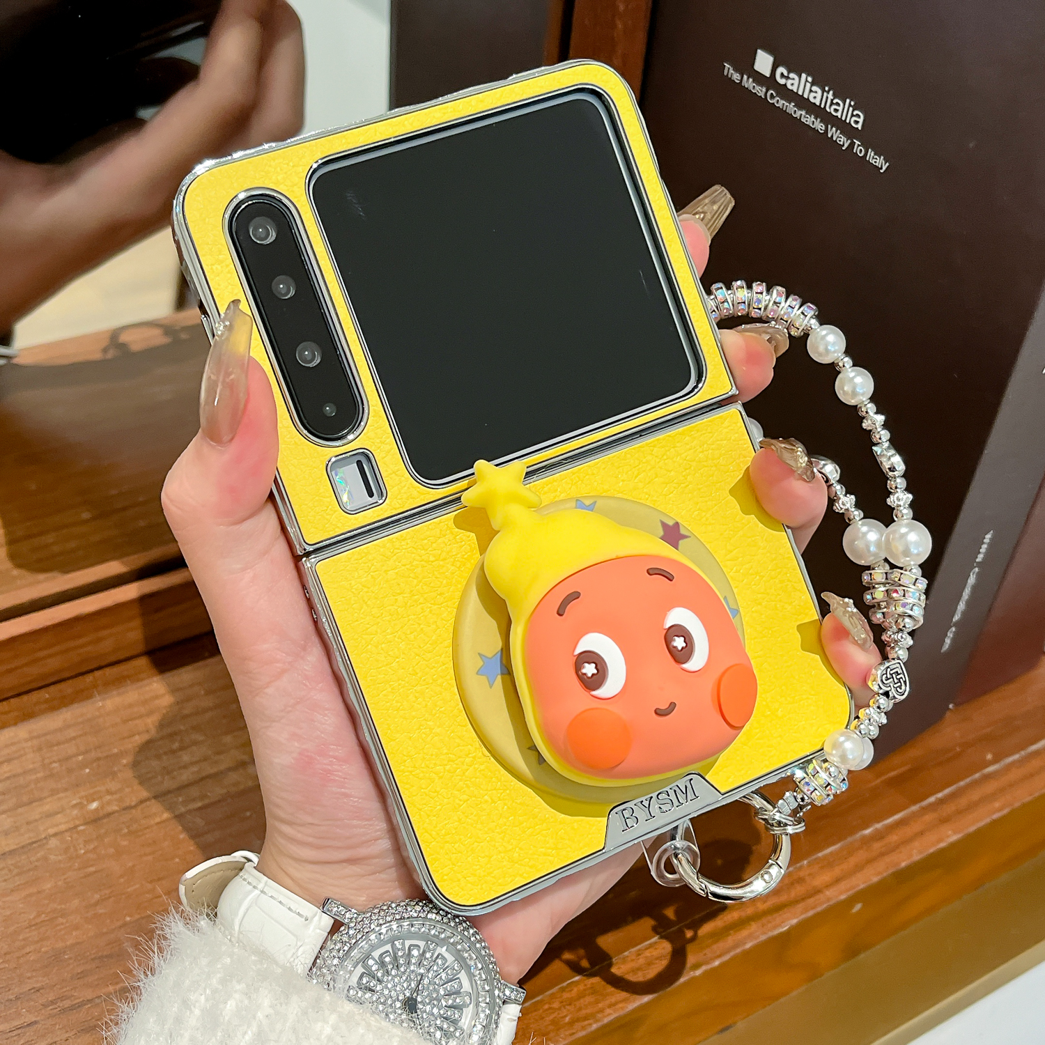 适用华为Pura x手机壳星星人磁吸支架pocket2折叠屏女款保护套