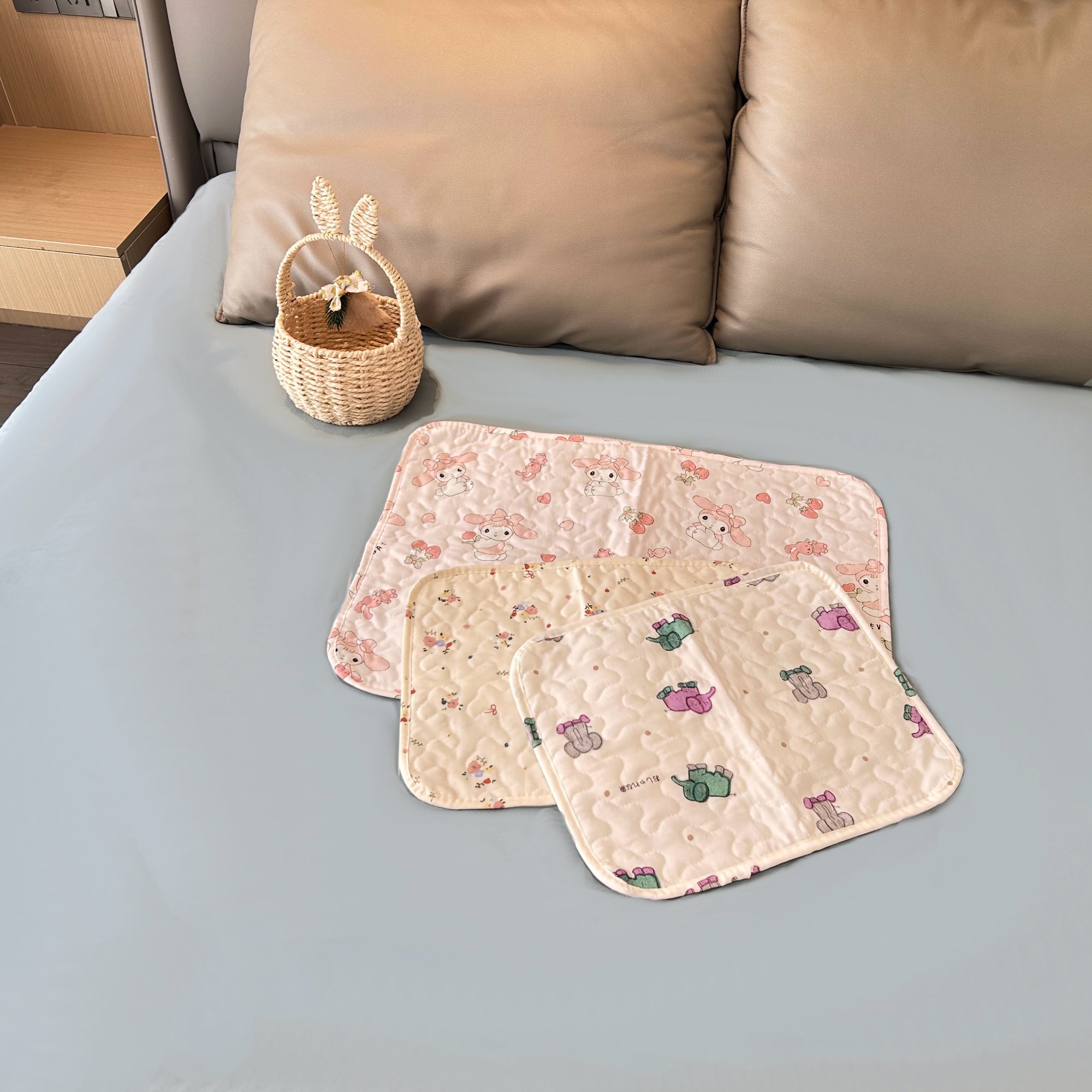 卡通防漏姨妈垫生理期床垫女生月经期例假专用床上防脏隔尿垫可洗