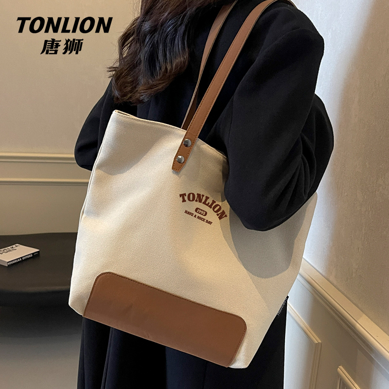 tonlion/唐狮简约轻便单肩包时尚韩版大容量包包秋冬通勤女士包包