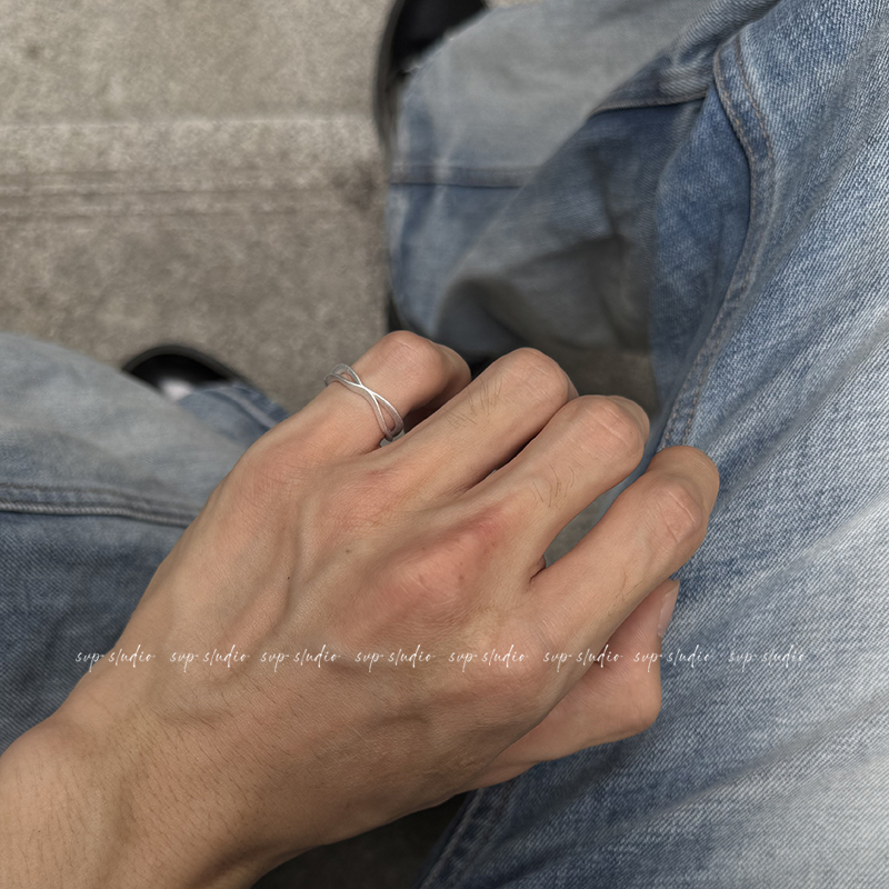 925银戒指 原创泯灭系列纯银戒指小拇指男女尾戒小指轻奢可调节