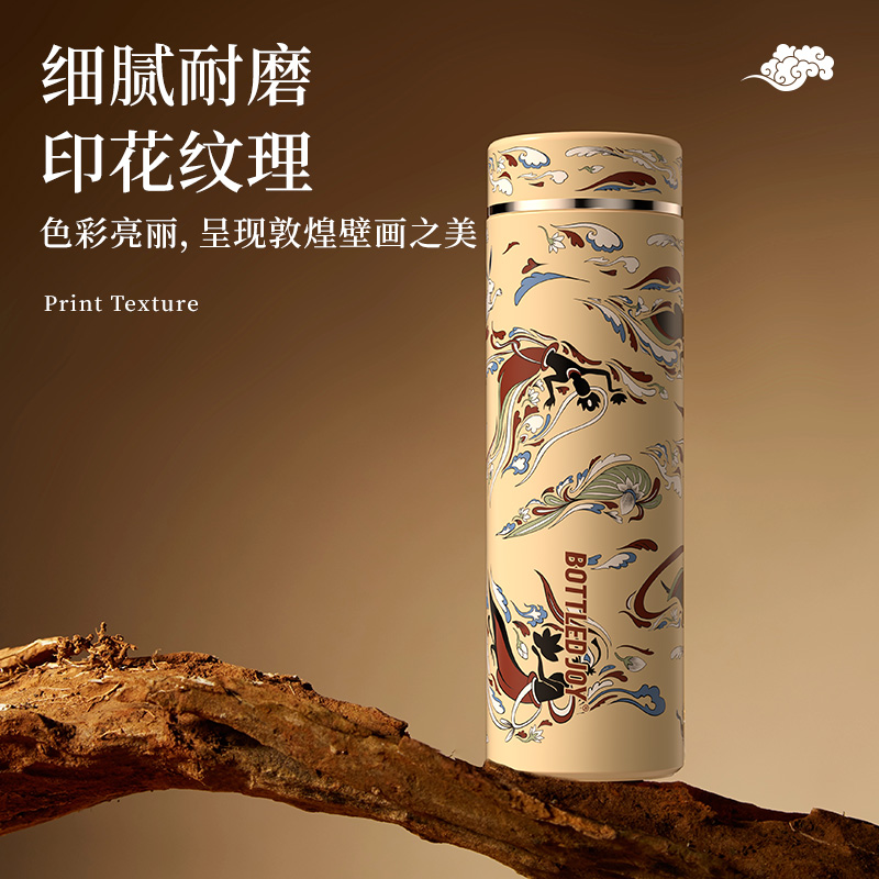 【敦煌susu钛杯】吨吨99.79%纯钛保温保冰保鲜车载办公水杯便携礼盒