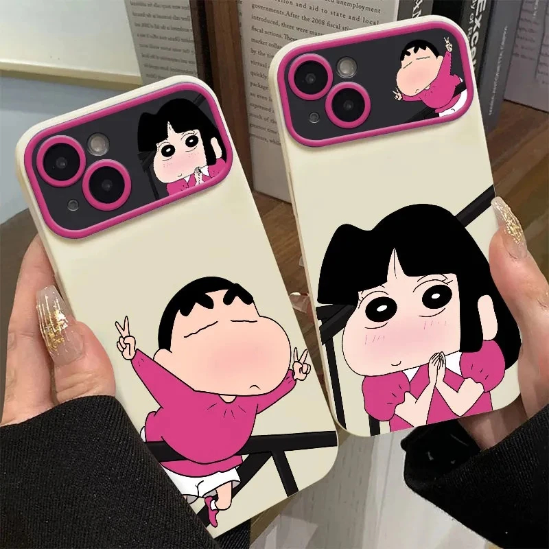 雅天立情侣小新小爱适用苹果17新视窗16手机壳华为vivo小米15oppo