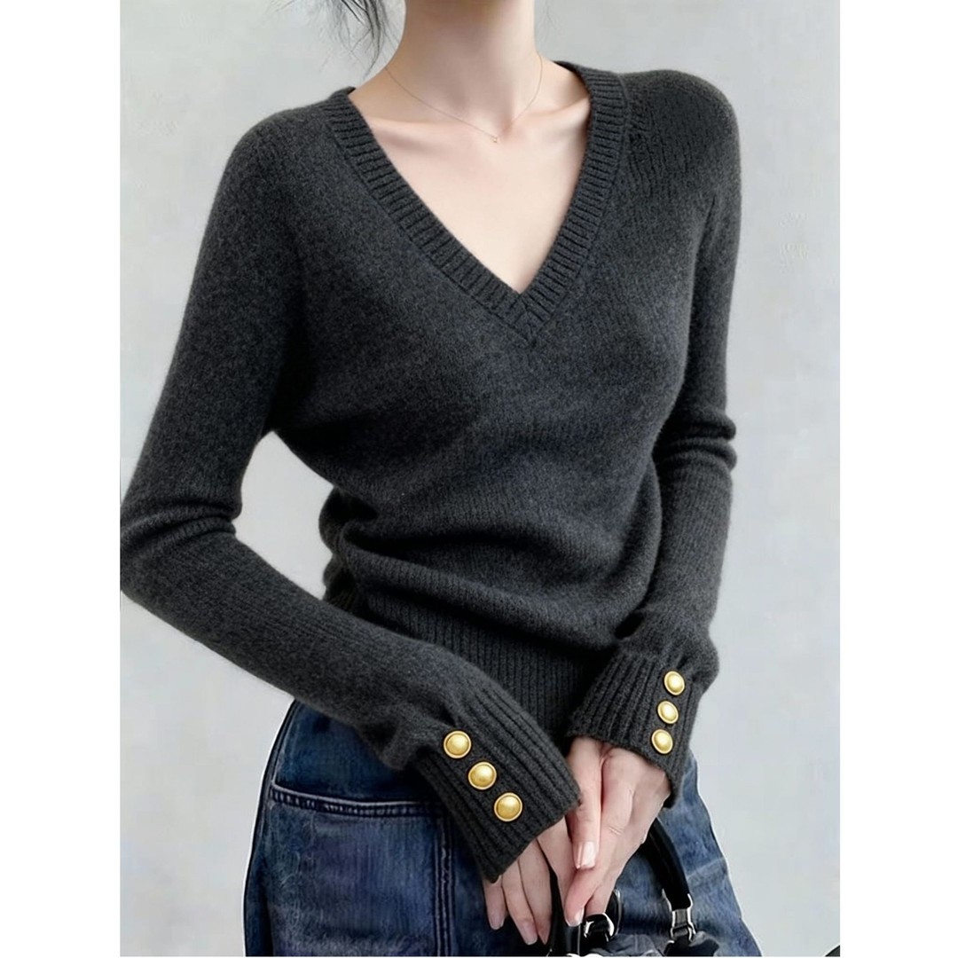 2025秋冬季新款慵懒风女时尚气质针织衫爆款穿搭休闲显瘦长袖毛衣