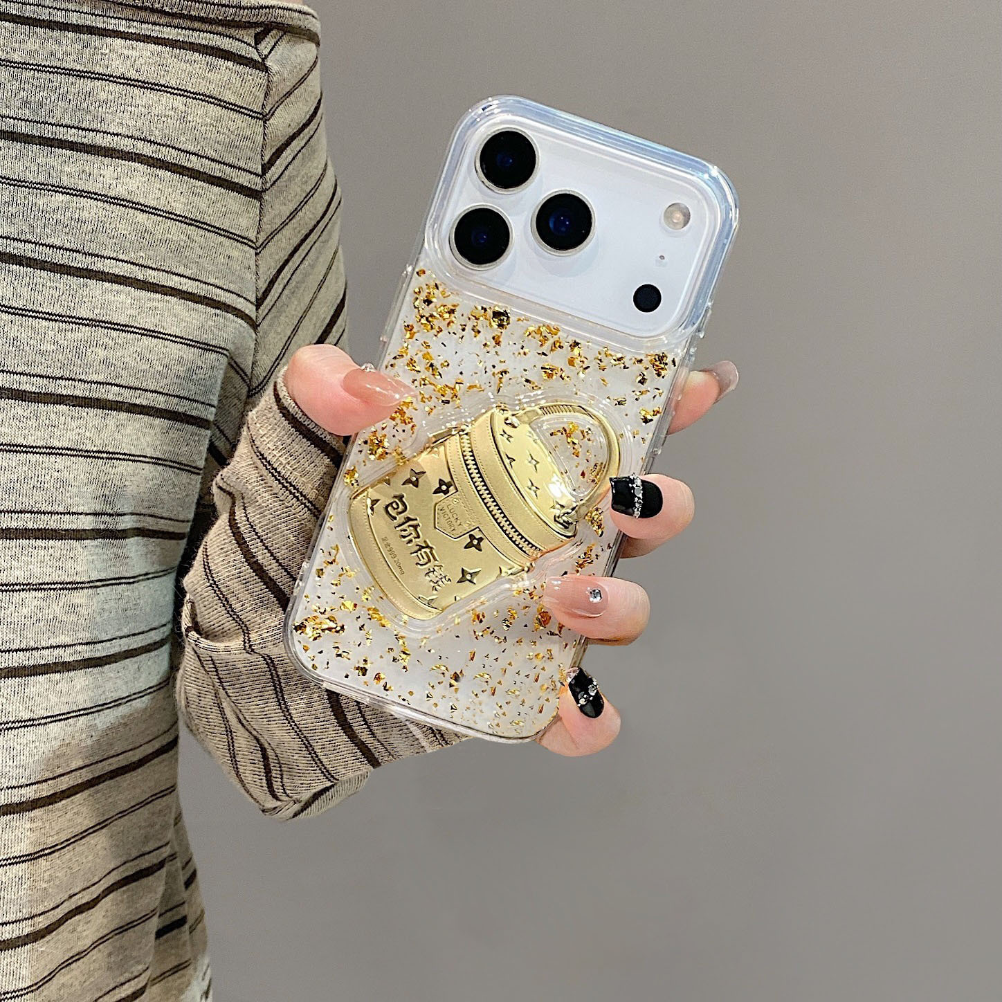 金箔包你有钱适用17ProMax手机壳iPhone16/15/14/12pro套xr/7