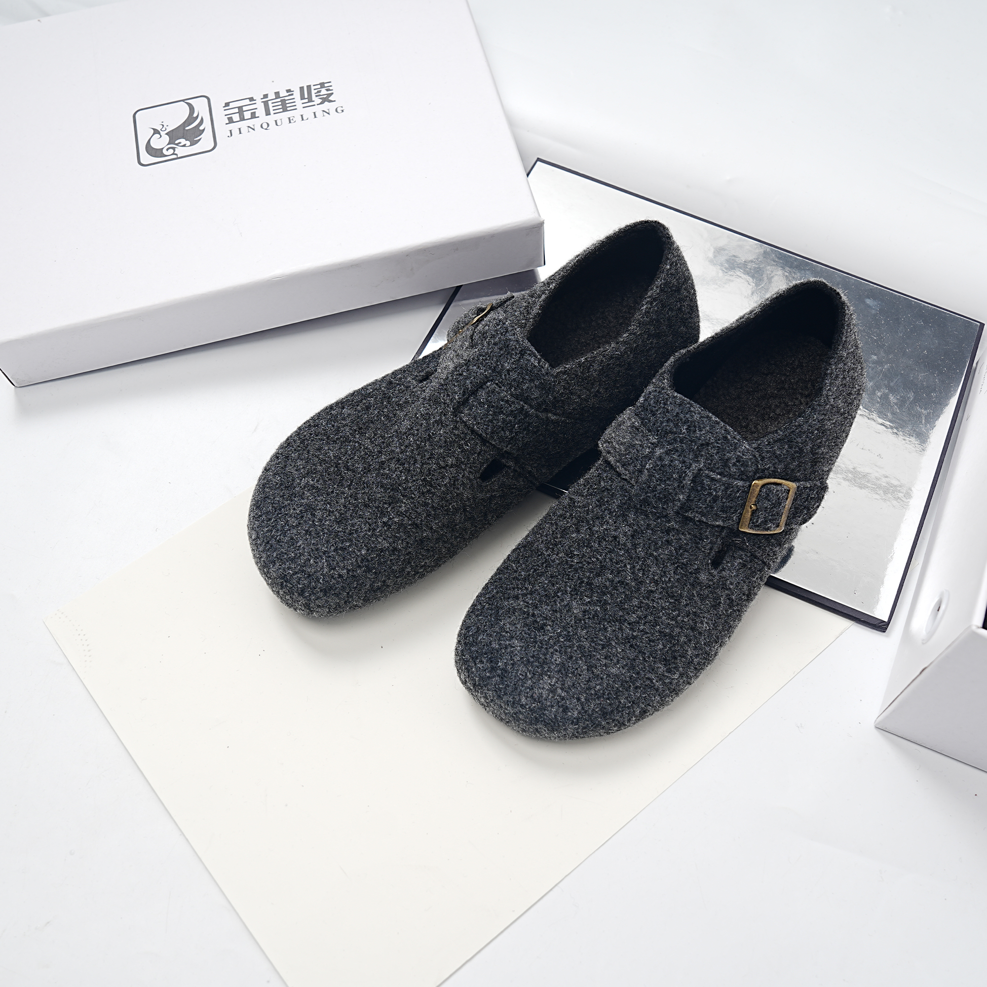 金雀绫【伦敦漫步】时尚休闲设计款轻奢鞋SZAK4XAM168