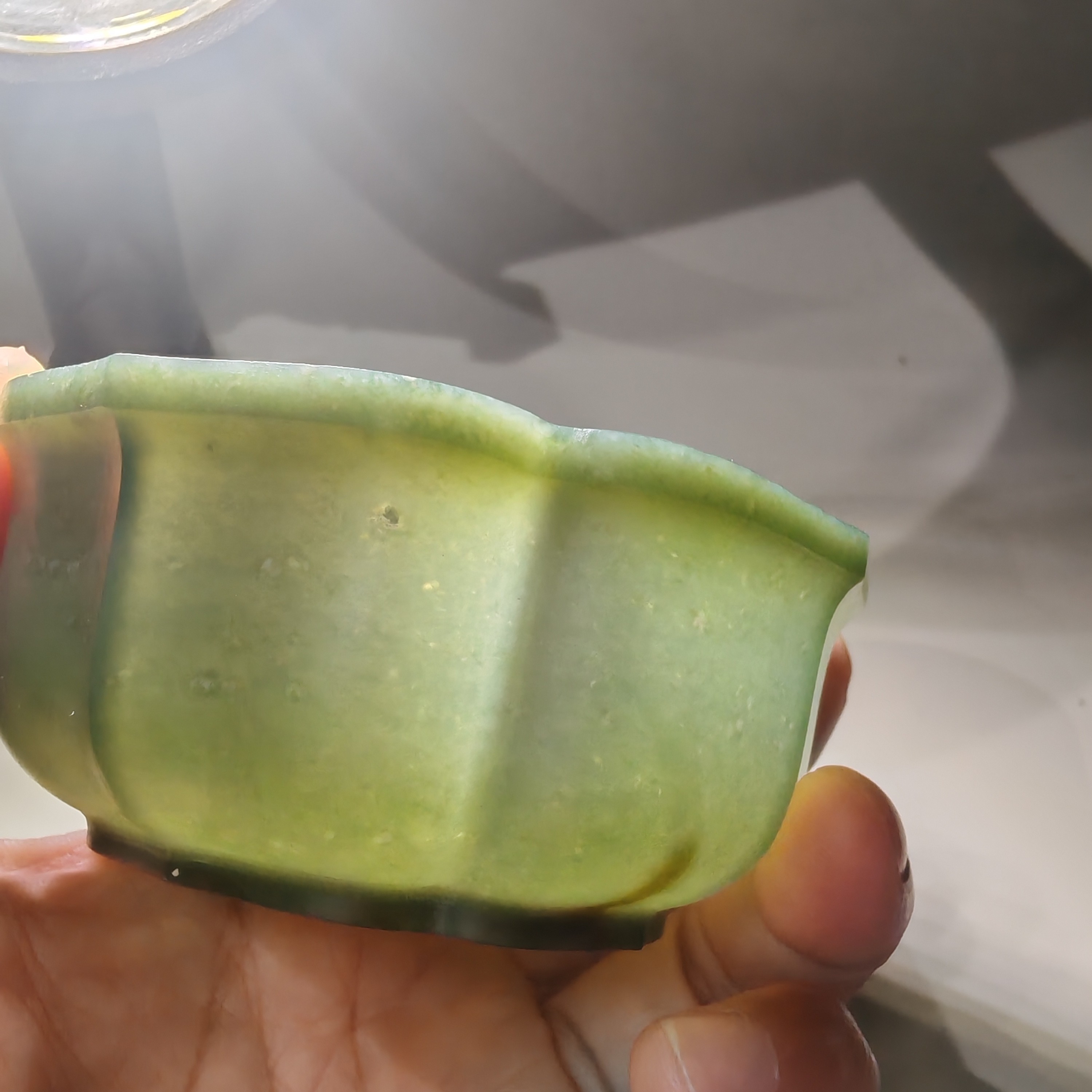 和田玉青玉杯主人杯微瑕疵杯特价杯