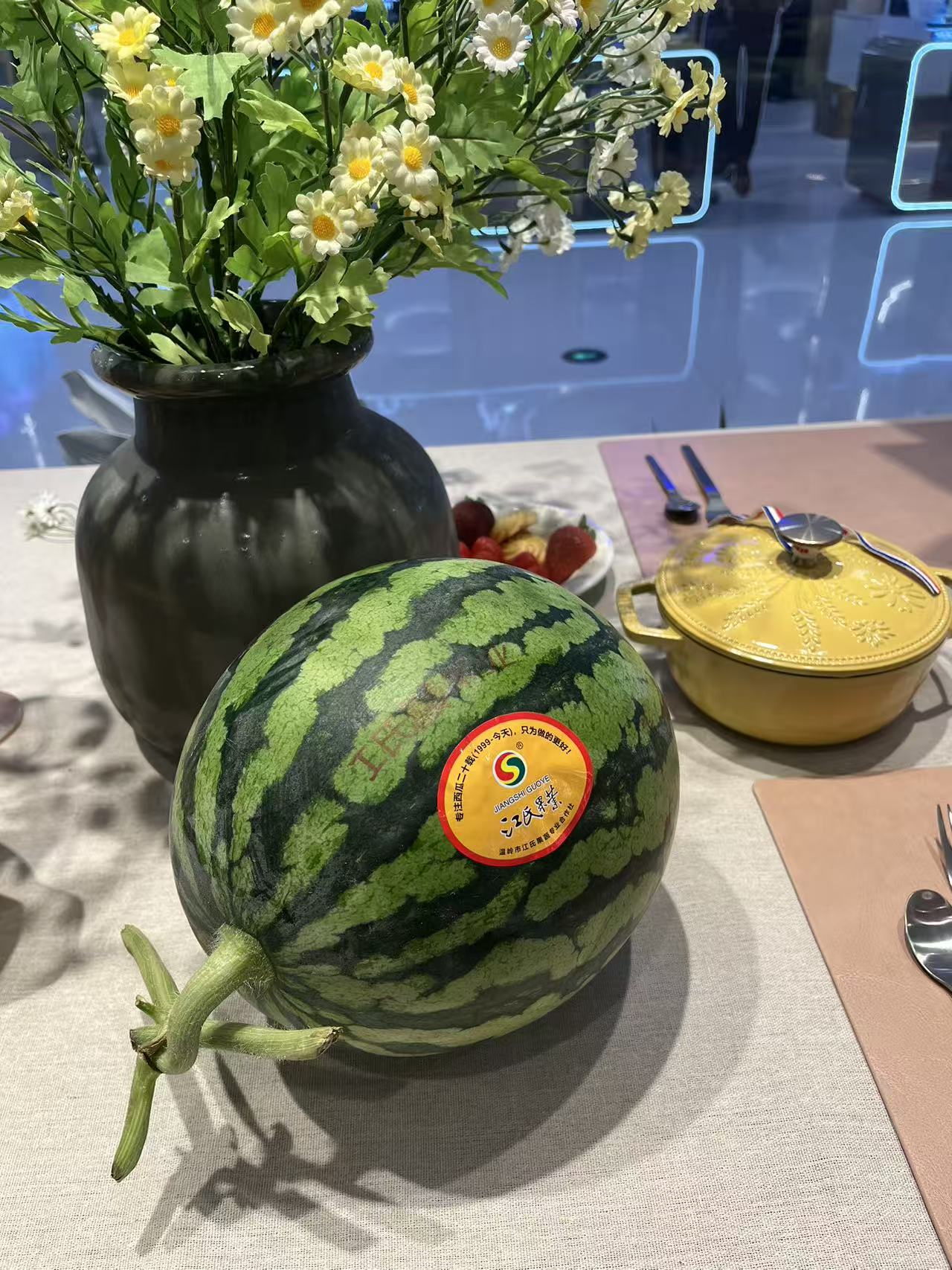 江氏麒麟西瓜新鲜现摘红壤脆甜多汁当季水果了 两粒标准果