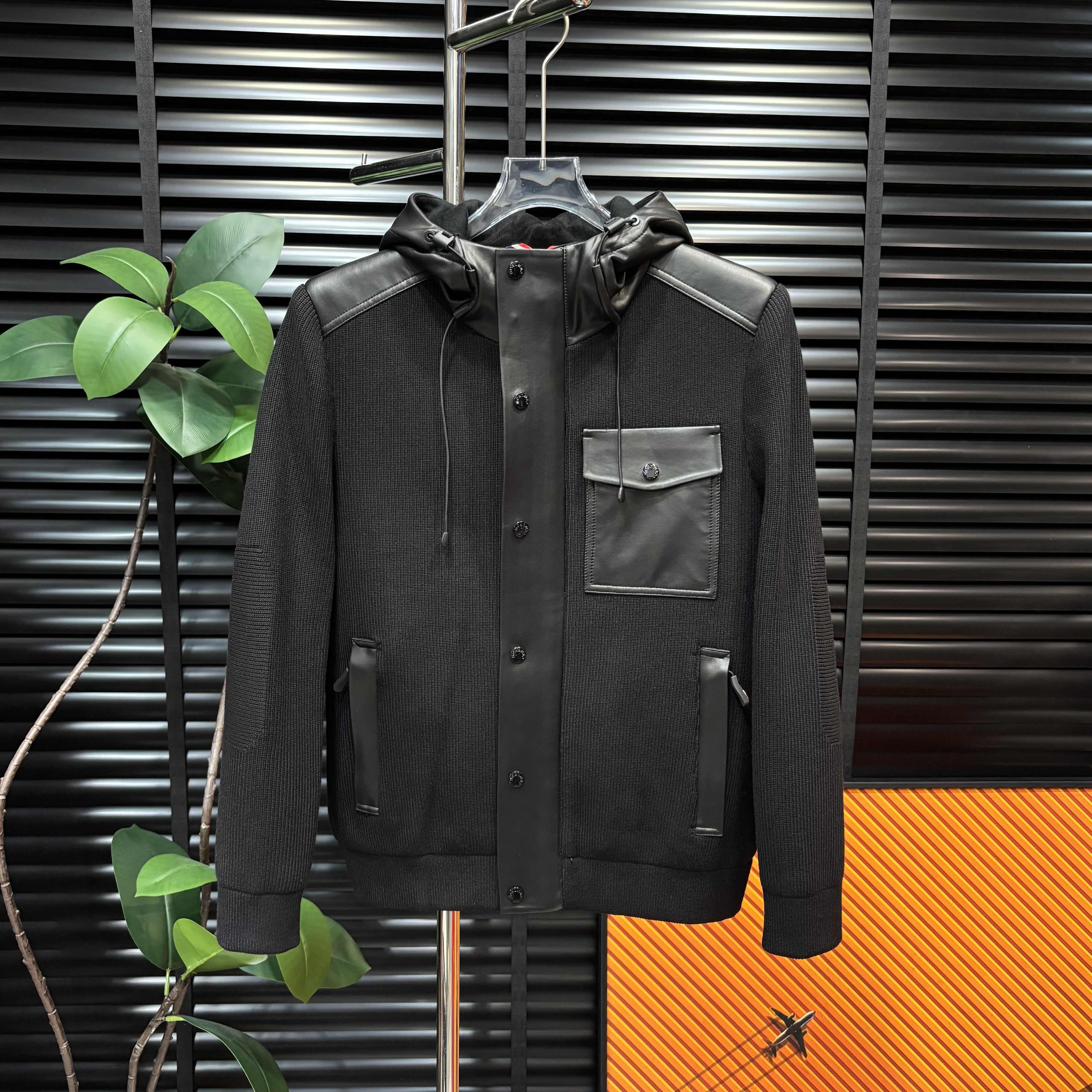 【清澈男装轻奢出品】K25822/QINGCHE2025/高端欧货薄棉夹克