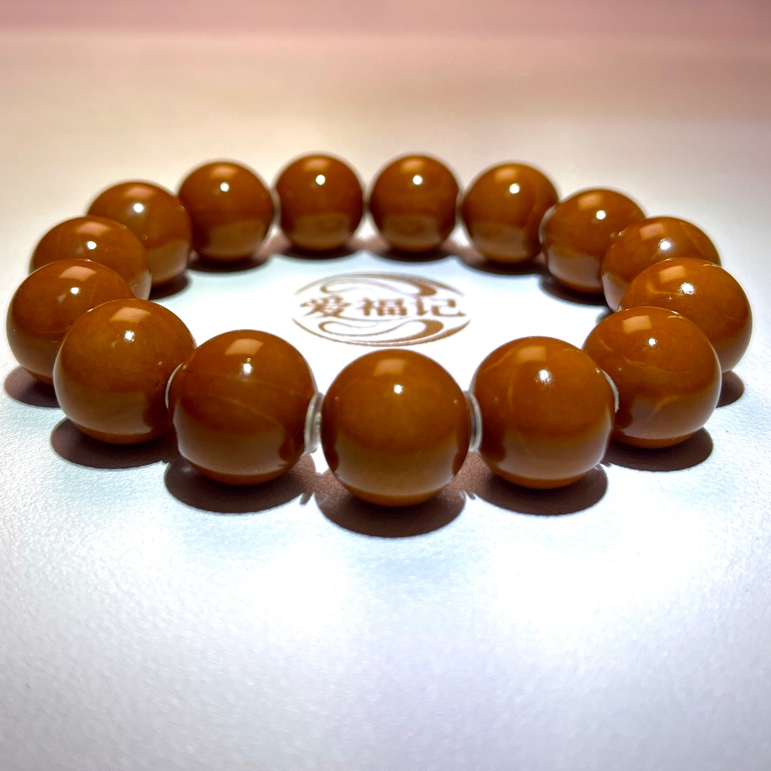 【朱雀环】古榄树王母树/橄榄核光珠/精工细磨/包浆红润/限量发售版