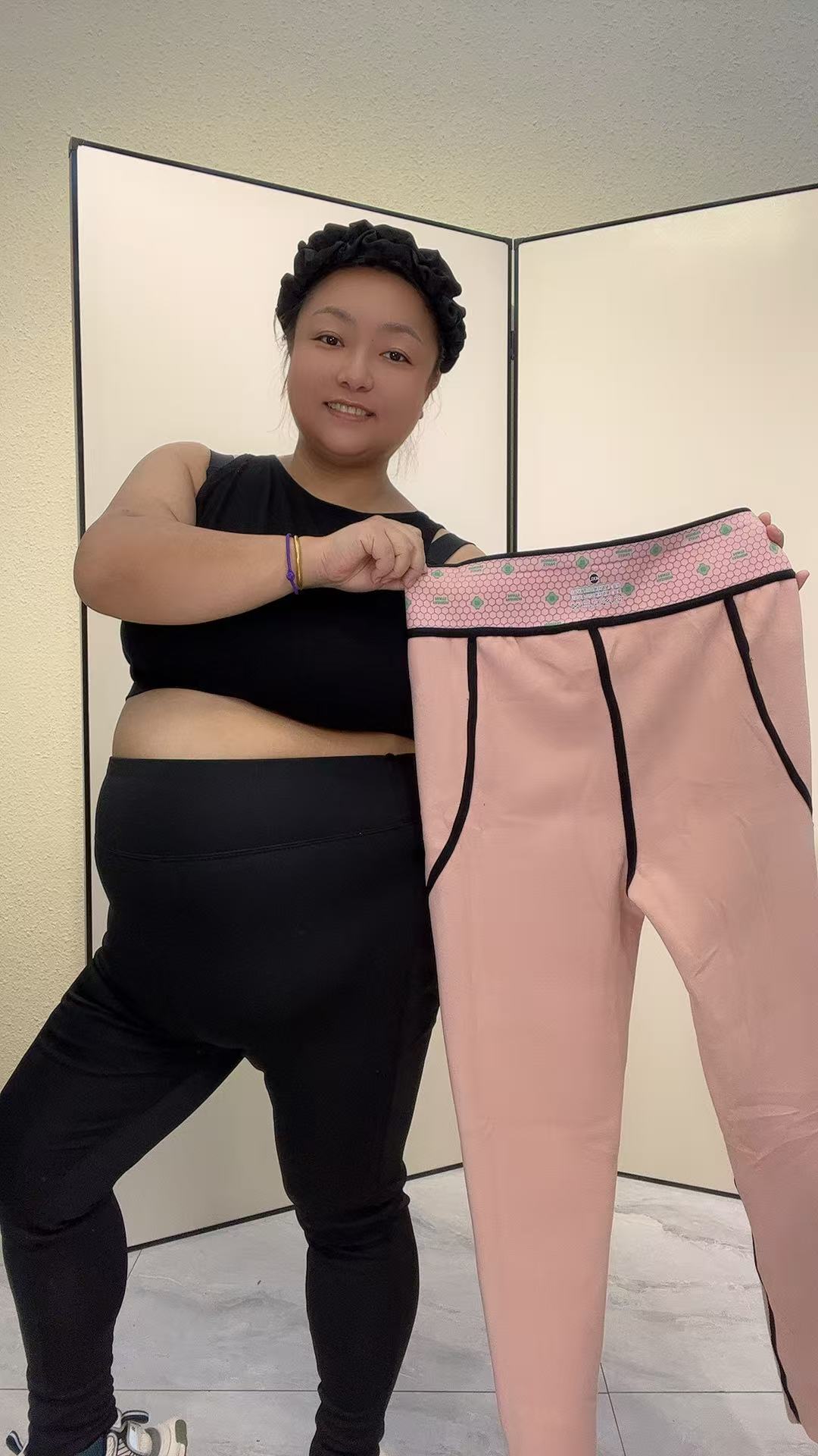 400克超高腰加绒芭比裤加肥加大双口袋手机大码打底裤