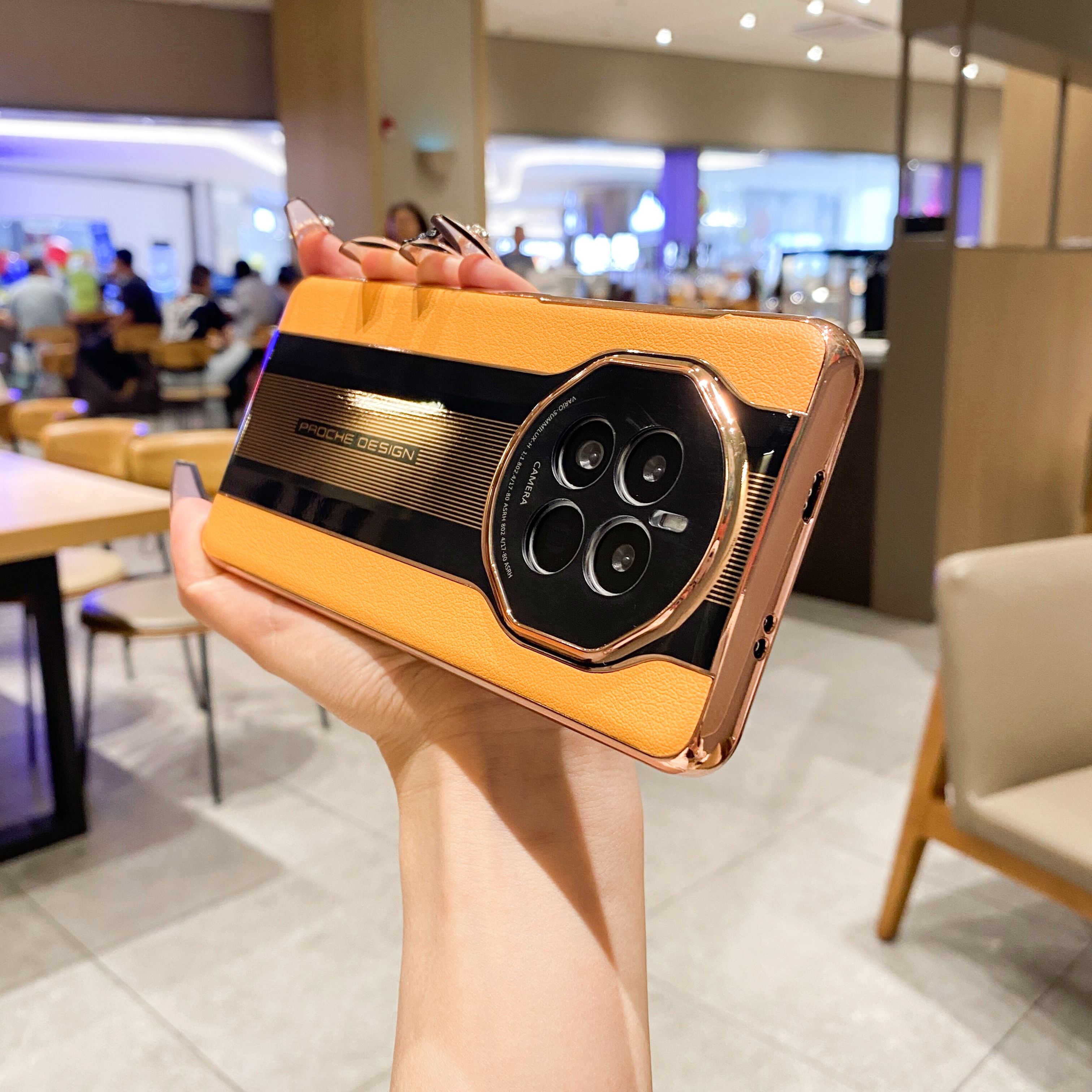 适用荣耀Magic4Pro秒变保时捷手机壳4真皮高端商4至臻务保护外壳