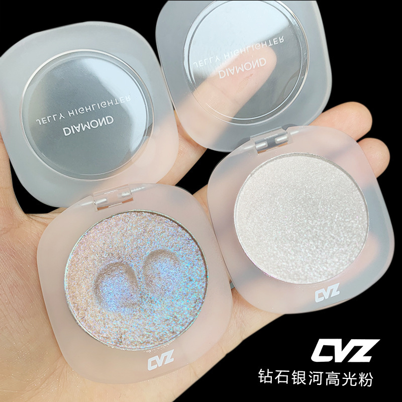 CVZ钻石银河高光粉脸部提亮立体修容土豆泥自然闪粉独角兽高光盘