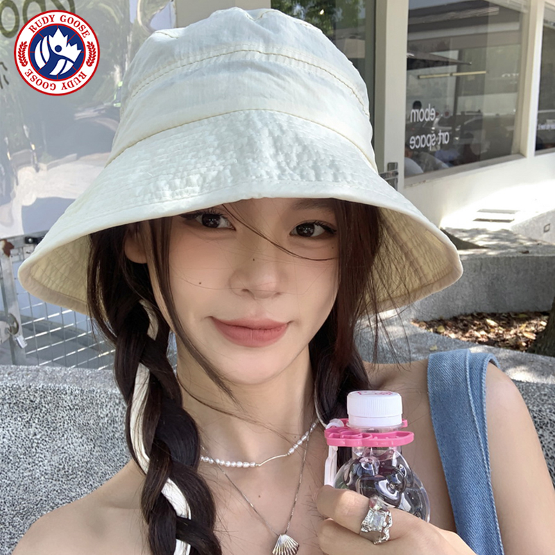 RUDY GOOSE韩版百搭渔夫帽遮阳水桶帽女款春夏季显脸小防晒盆帽子