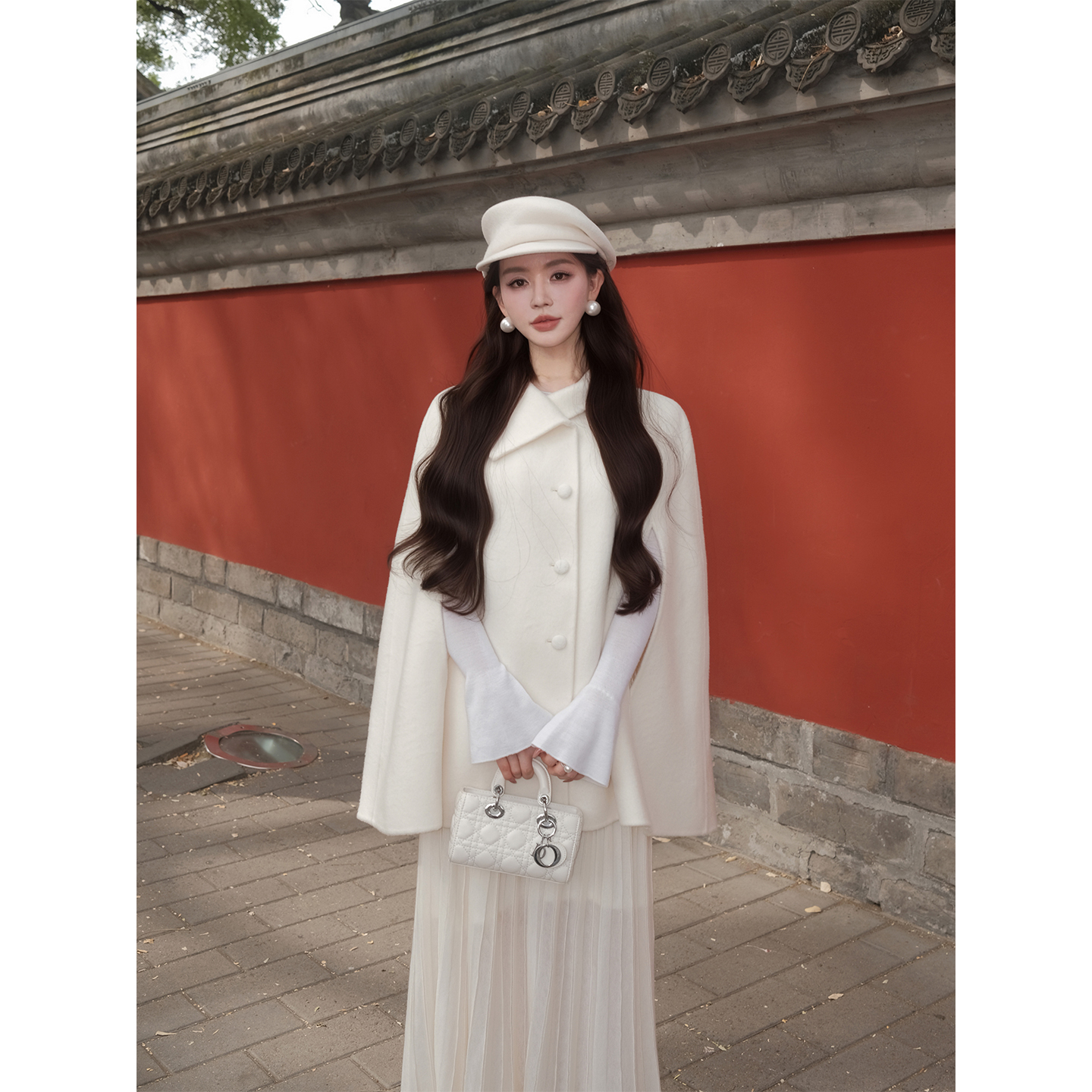 冯薪颖 【冬日恋歌】纯欲名媛羊毛慵懒秋冬高级感毛呢外套 T509100