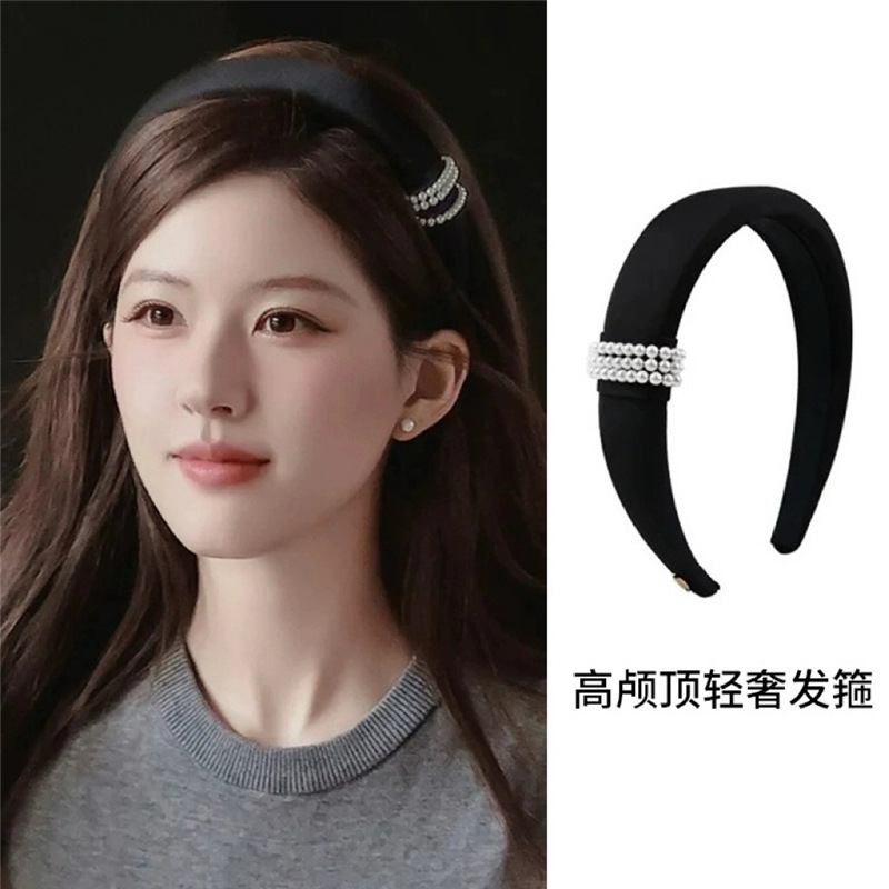 赵露思同款布艺发箍女高颅顶时尚百搭头箍小众高级感发饰头饰