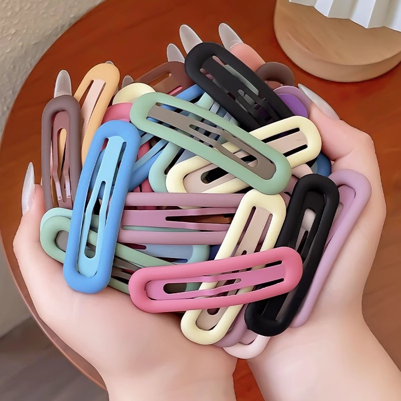 莫兰迪色系BB夹少女心前额碎发边夹实用百搭刘海夹发夹发卡发饰品